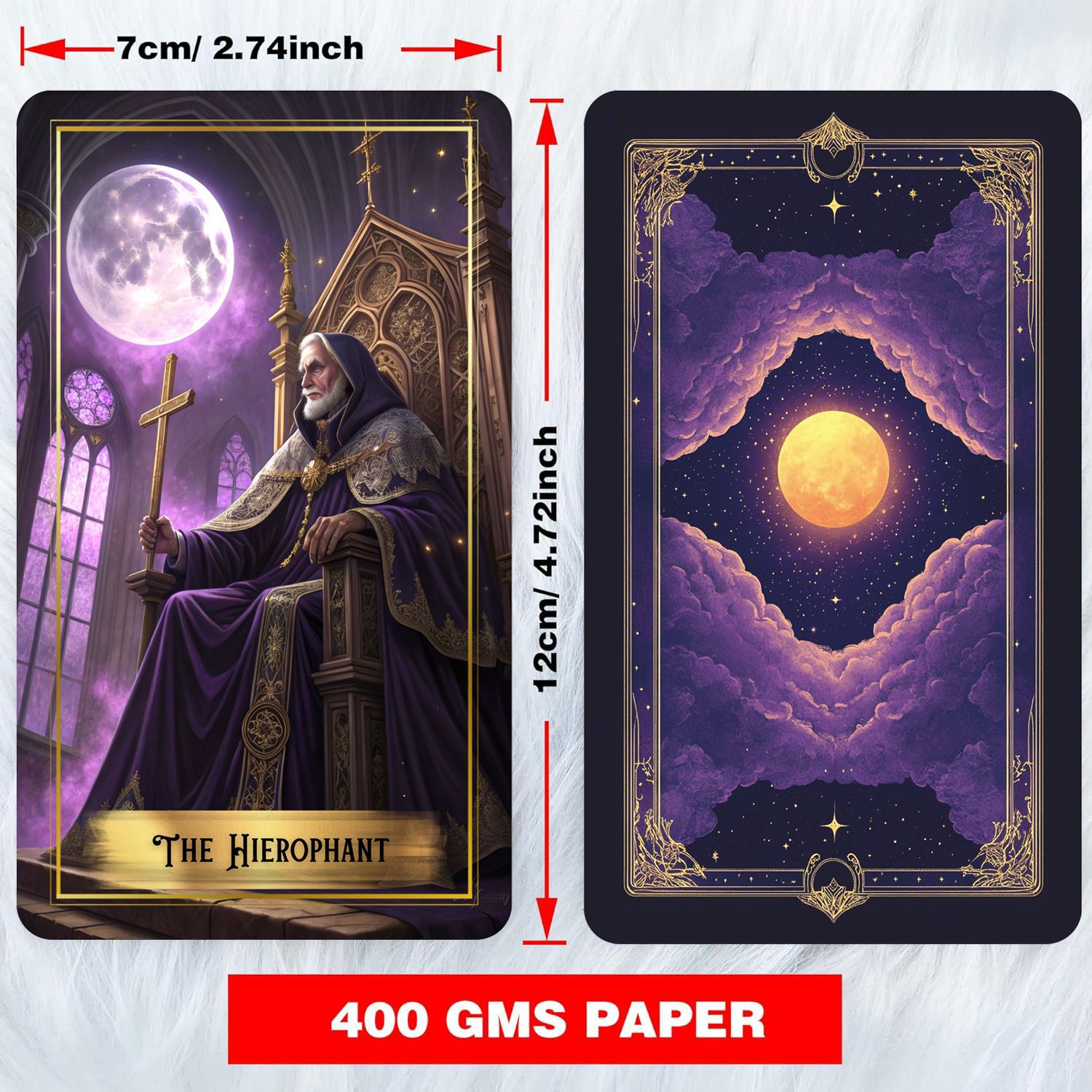 Purple Moon Tarot Cards Deck w - Tarot Cards Deck With Guidebook 评论和价格